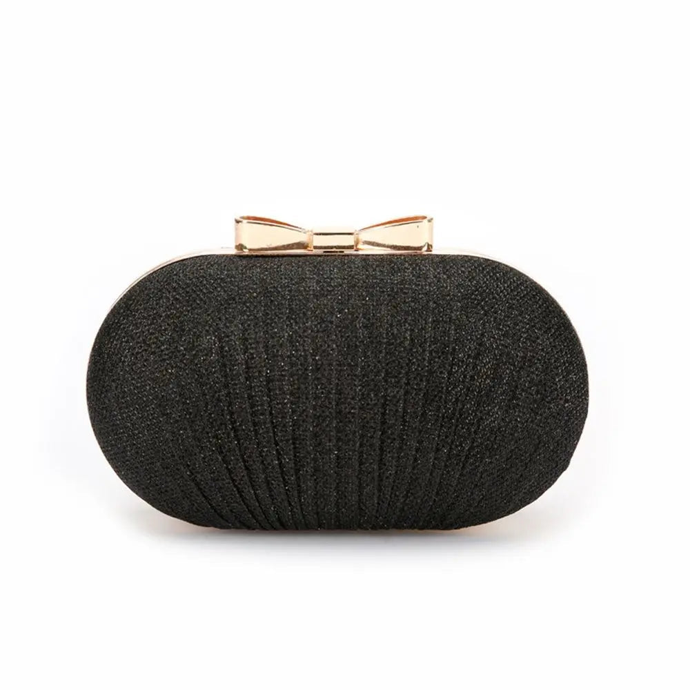 Beaded Egg Shape Evening Bag - Women's Rhinestone Bridal Clutch Handbags The