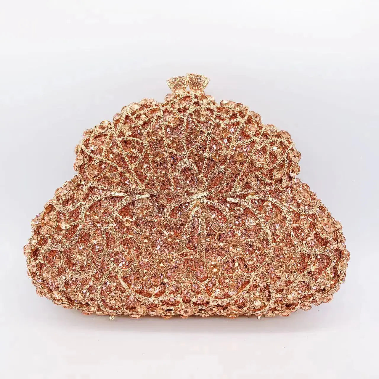 Rhinestone Banquet Clutch Bag - Women's Crystal Evening Purse Handbags The