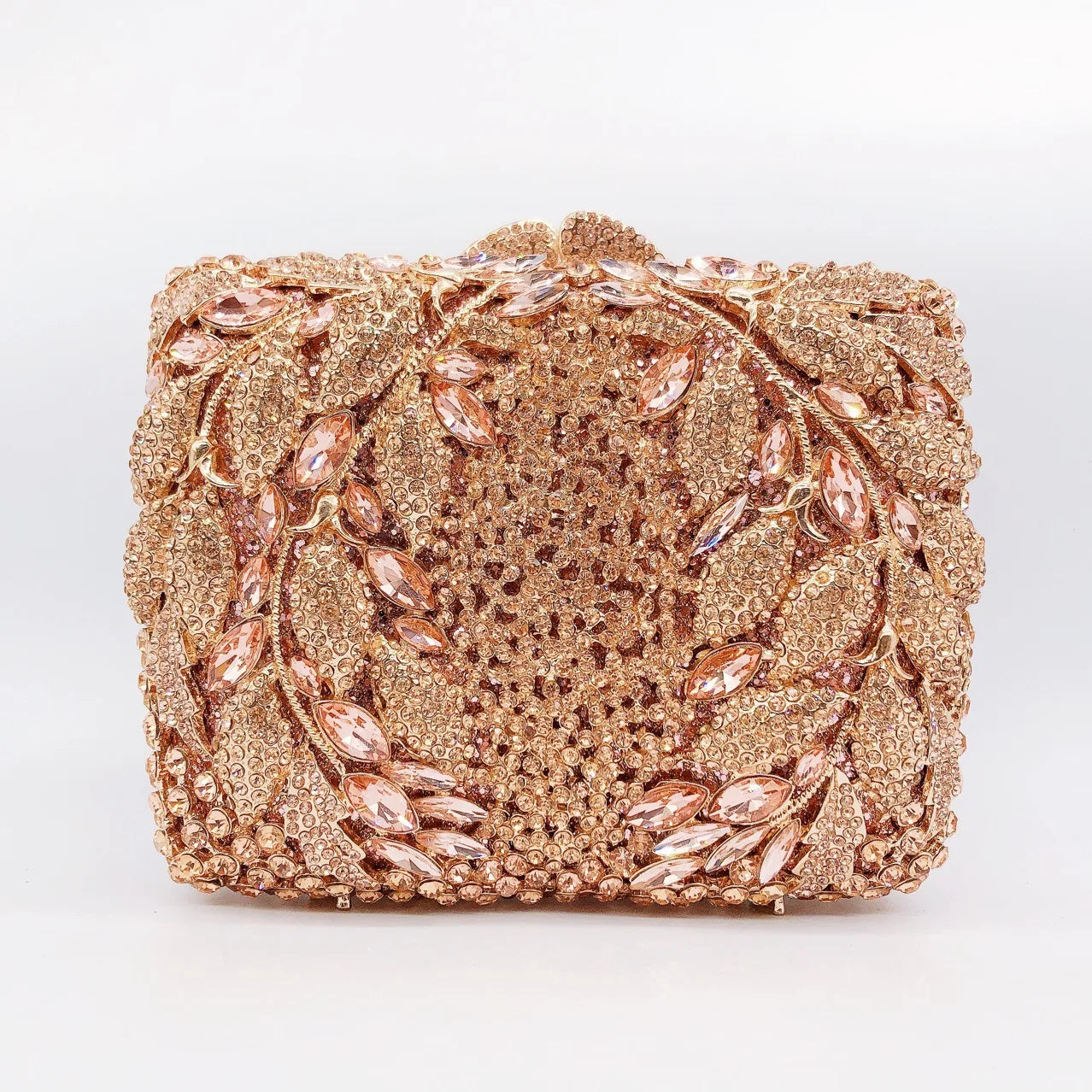 Rhinestone Banquet Clutch Bag - Women's Crystal Evening Purse Handbags The