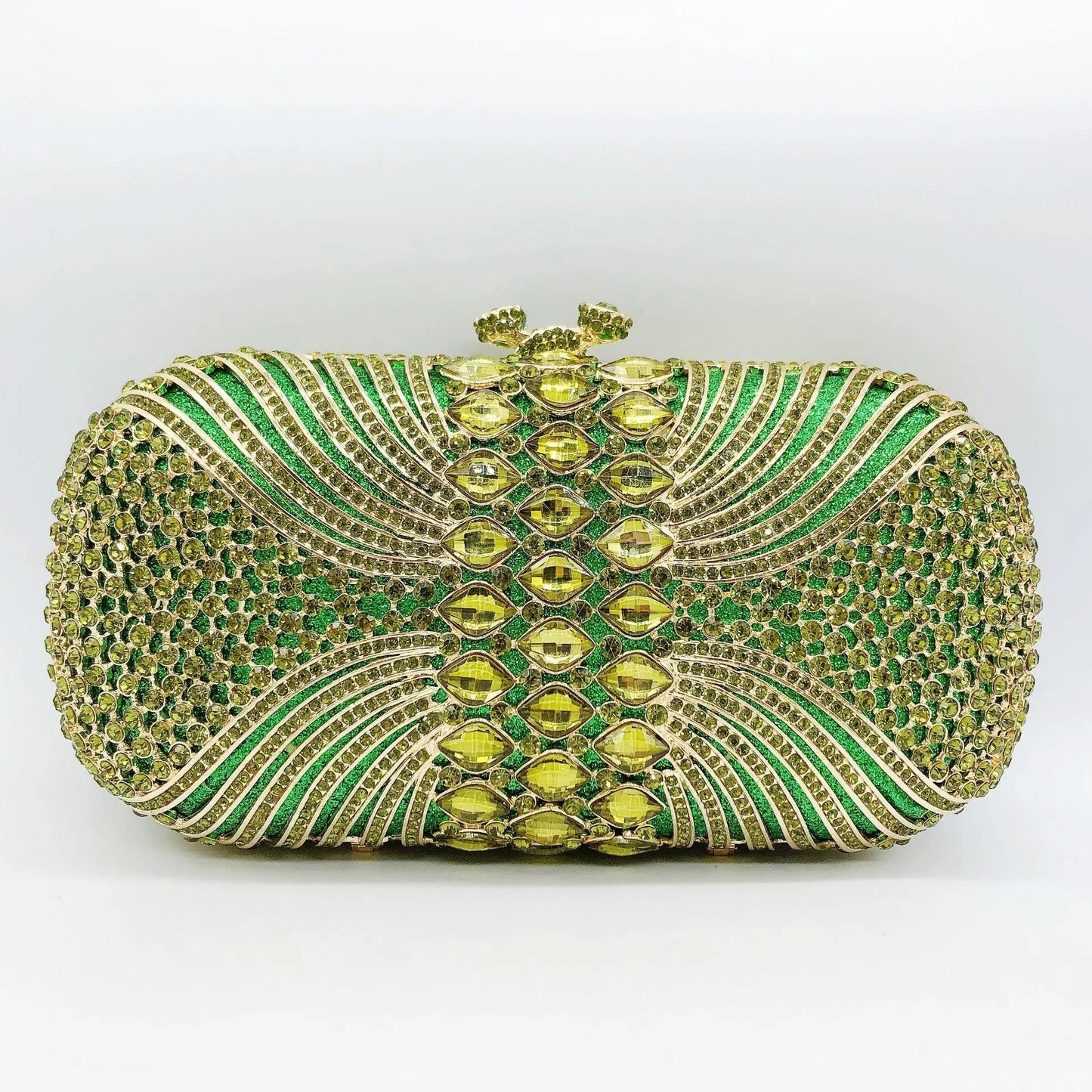 Rhinestone Banquet Clutch Bag - Women's Crystal Evening Purse Handbags The