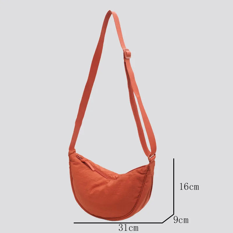 Large-Capacity Hobo Tote Bag - Women's Casual Travel Shoulder & Crossbody Handbag Handbags The