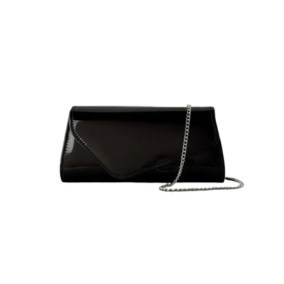 Textured Crossbody Clutch Bag - Women's Solid Color Office-to-Evening Purse Handbags The