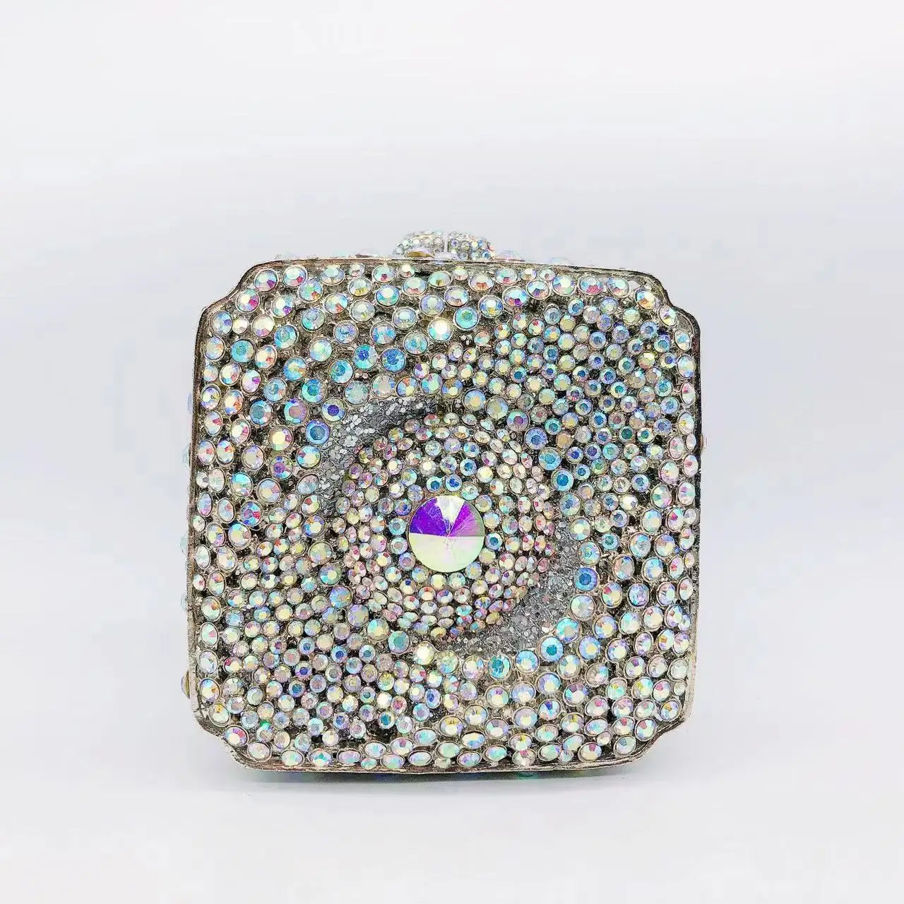 Rhinestone Banquet Clutch Bag - Women's Crystal Evening Purse Handbags The