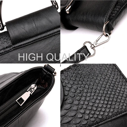 Alligator Pattern Day Clutch - Women's Crossbody Handbag for Daily & Evening Wear Handbags The