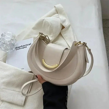 Small Underarm Bucket Bag - Women's PU Leather Shoulder & Crossbody Handbag Handbags The
