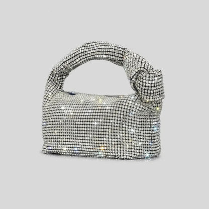 Crystal Rhinestone Evening Clutch Bag - Women's Statement Handbag for Parties, Dinners & Evening Events Handbags The