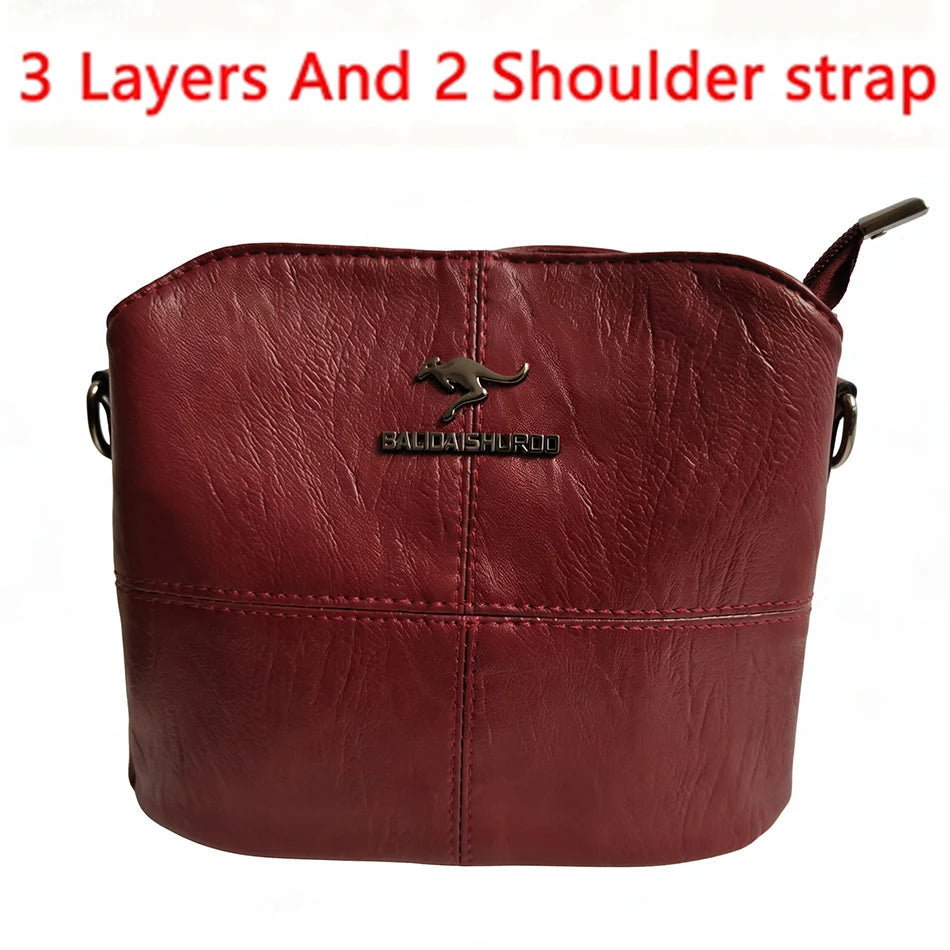Vintage PU Leather Tote - Women's Large-Capacity Shoulder Bag for Daily Wear Handbags The