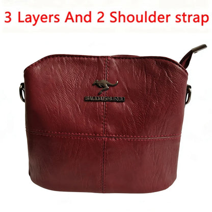 Vintage PU Leather Tote - Women's Large-Capacity Shoulder Bag for Daily Wear Handbags The