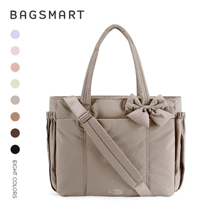 Multi-Pocket Commuter Tote Bag - Women's Large-Capacity Messenger & Sport Handbag Handbags The