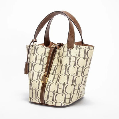 Letter Print Bucket Bag - Women's Large-Capacity Shoulder Handbag for Travel Handbags The