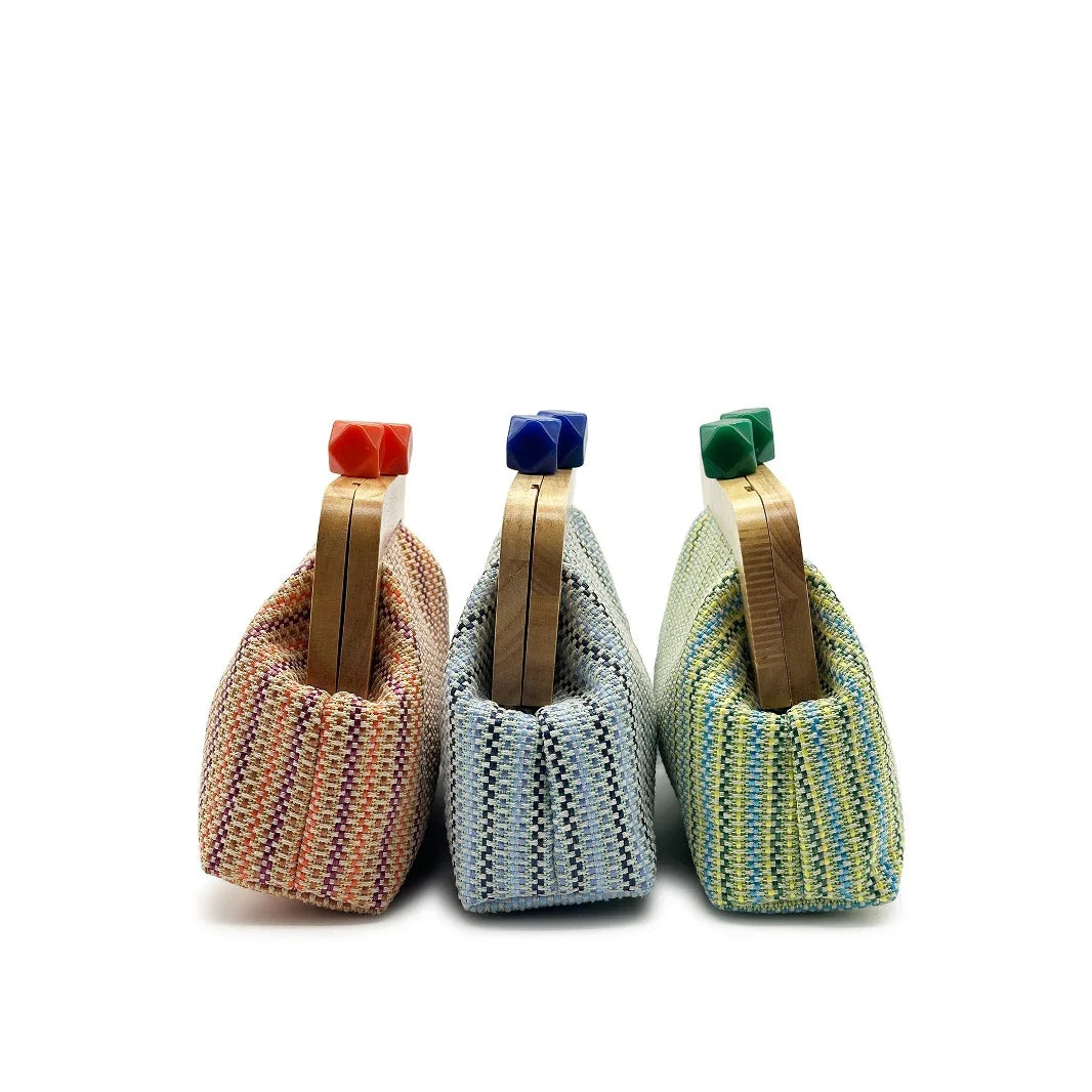 Striped PP Straw Shell Bag - Women's Summer Crossbody Purse for Beach Days Handbags The