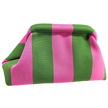 Woven Crochet Dumpling Clutch - Women's Beach & Casual Summer Purse Handbags The
