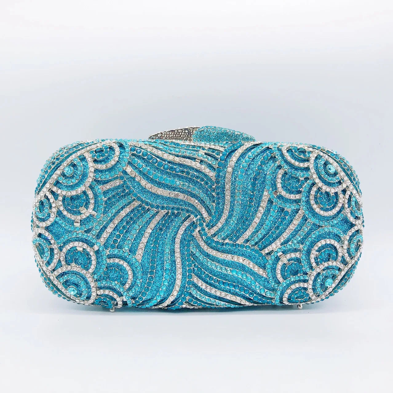 Rhinestone Banquet Clutch Bag - Women's Crystal Evening Purse Handbags The