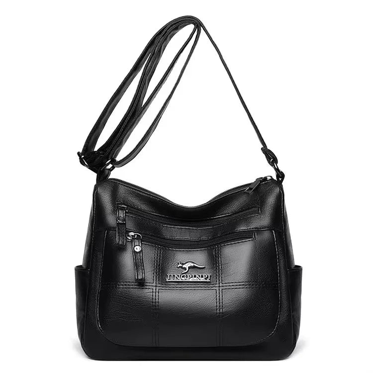 Vintage PU Leather Tote - Women's Large-Capacity Shoulder Bag for Daily Wear Handbags The