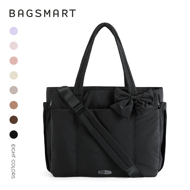 Multi-Pocket Commuter Tote Bag - Women's Large-Capacity Messenger & Sport Handbag Handbags The
