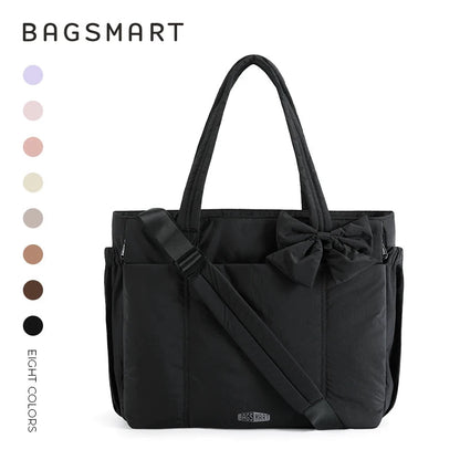 Multi-Pocket Commuter Tote Bag - Women's Large-Capacity Messenger & Sport Handbag Handbags The