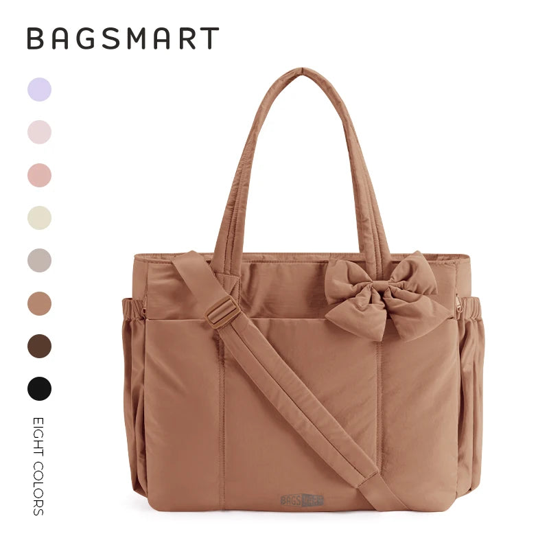 Multi-Pocket Commuter Tote Bag - Women's Large-Capacity Messenger & Sport Handbag Handbags The