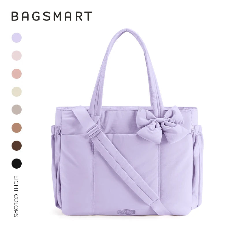 Multi-Pocket Commuter Tote Bag - Women's Large-Capacity Messenger & Sport Handbag Handbags The
