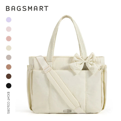 Multi-Pocket Commuter Tote Bag - Women's Large-Capacity Messenger & Sport Handbag Handbags The