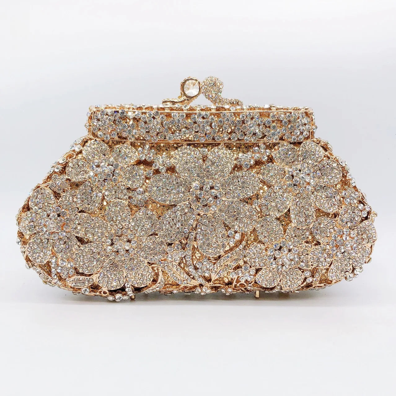 Rhinestone Banquet Clutch Bag - Women's Crystal Evening Purse Handbags The