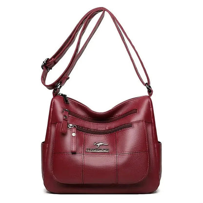 Vintage PU Leather Tote - Women's Large-Capacity Shoulder Bag for Daily Wear Handbags The
