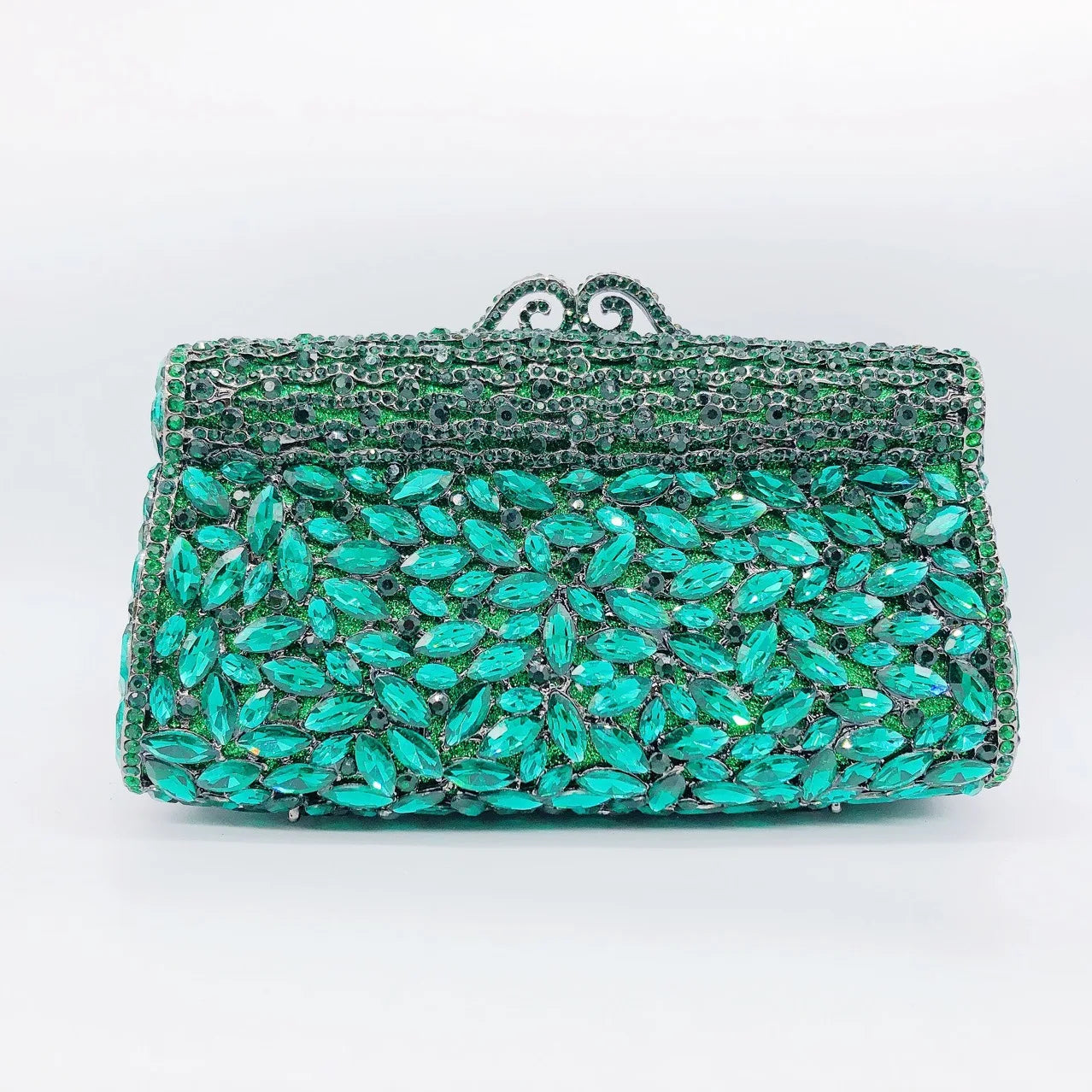 Rhinestone Banquet Clutch Bag - Women's Crystal Evening Purse Handbags The