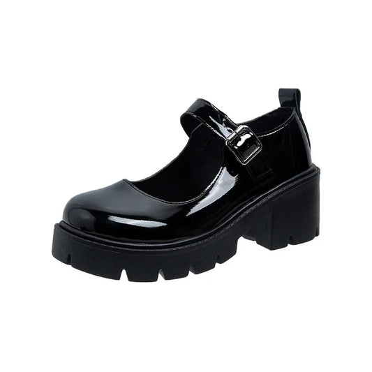 Vintage Platform Mary Jane Pumps - Women's Japanese Style Heels Handbags The