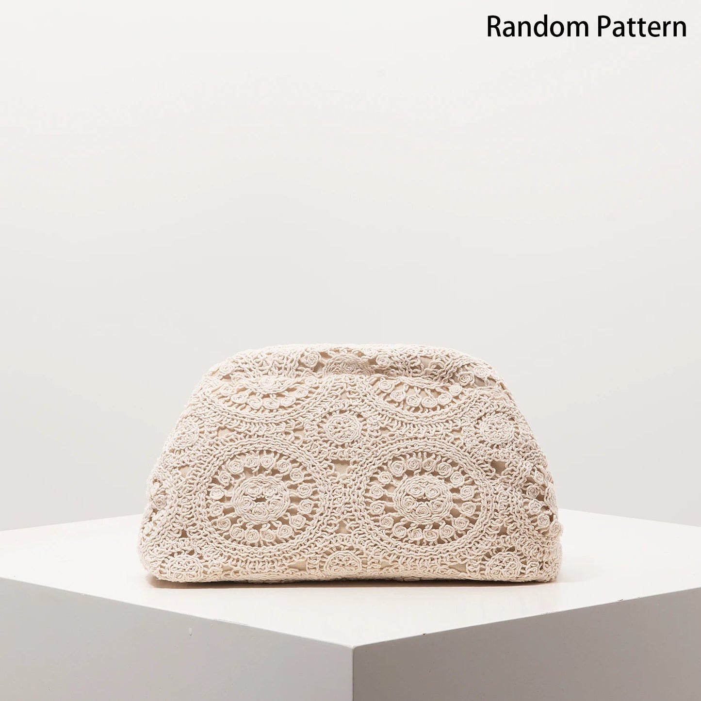 Bohemian Woven Straw Clutch Bag - Women's Holiday & Beach Purse Handbags The