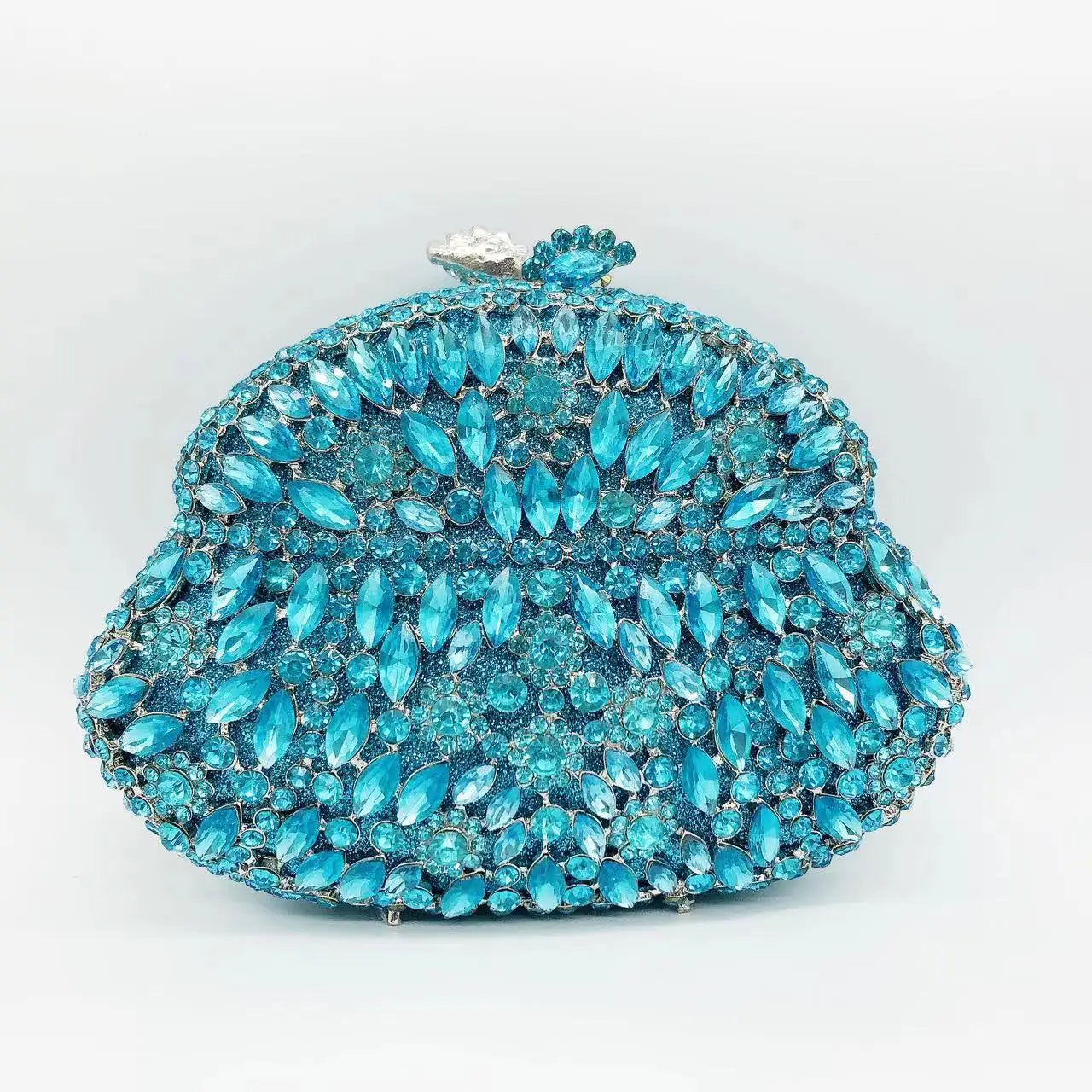Rhinestone Banquet Clutch Bag - Women's Crystal Evening Purse Handbags The