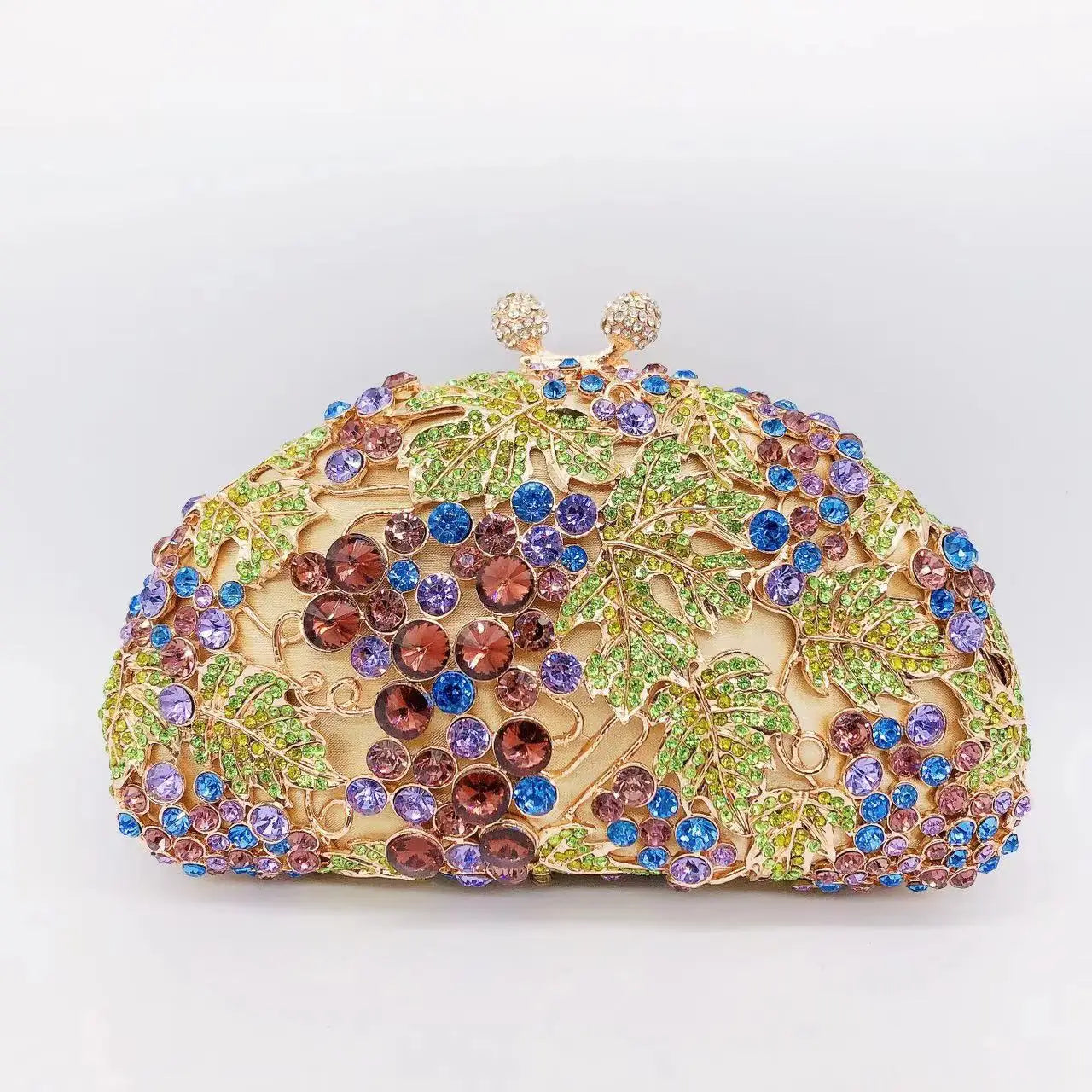 Rhinestone Banquet Clutch Bag - Women's Crystal Evening Purse Handbags The
