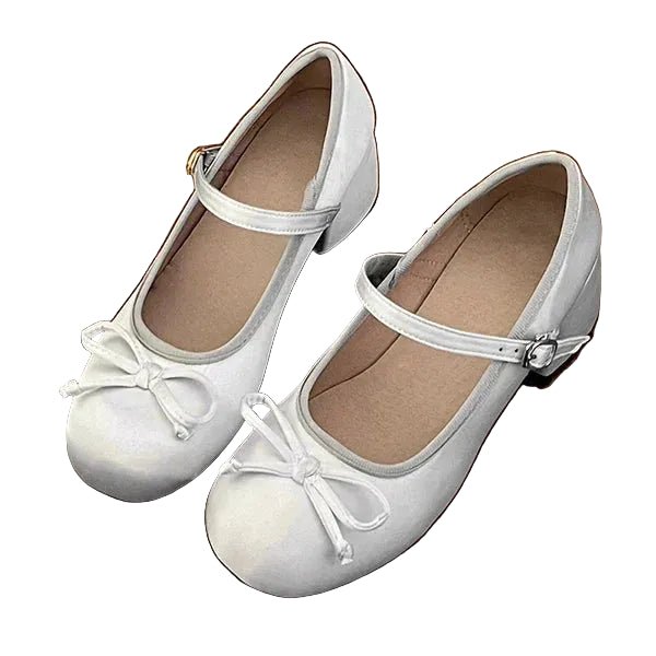 Round-Toe Mary Jane Pumps - Women's Mid-Heel Shoes for Daily Elegance
