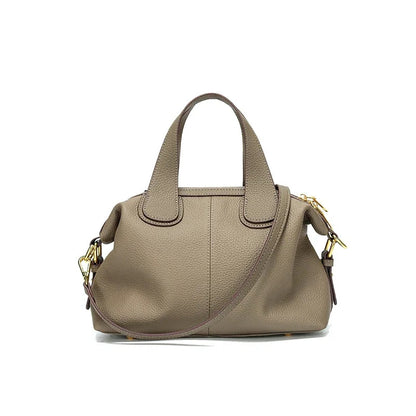Retro Cow Leather Shoulder Bag - Women's Large-Capacity Genuine Leather Crossbody Handbags The
