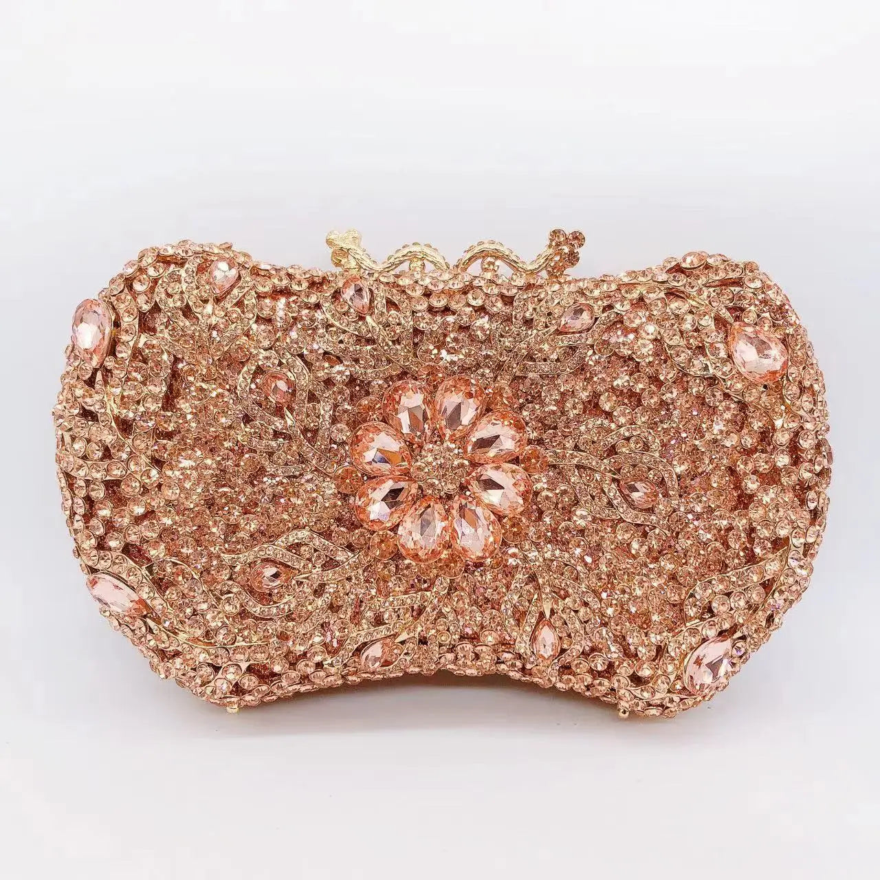 Rhinestone Banquet Clutch Bag - Women's Crystal Evening Purse Handbags The