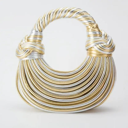 Handwoven Hobo Bag - Women's Statement Shoulder Purse for Day-to-Night Wear Handbags The