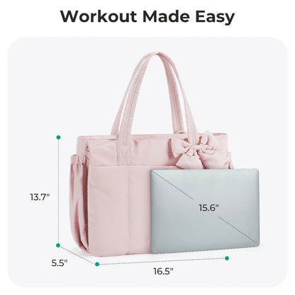 Multi-Pocket Commuter Tote Bag - Women's Large-Capacity Messenger & Sport Handbag Handbags The