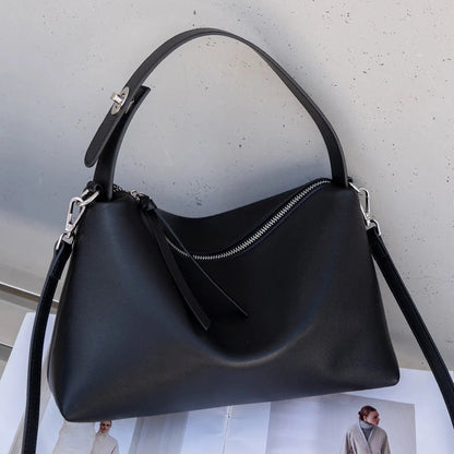 Suede Boston Tote - Women's Soft Crossbody Handbag for Autumn & Winter Handbags The
