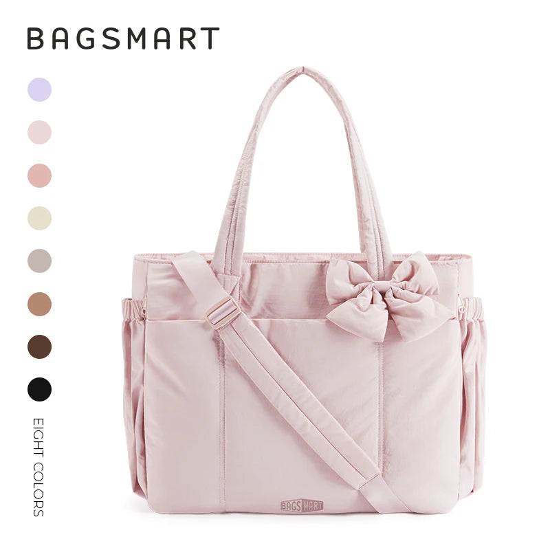 Multi-Pocket Commuter Tote Bag - Women's Large-Capacity Messenger & Sport Handbag Handbags The