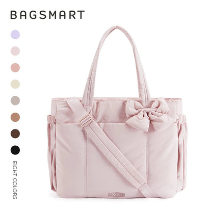 Multi-Pocket Commuter Tote Bag - Women's Large-Capacity Messenger & Sport Handbag Handbags The