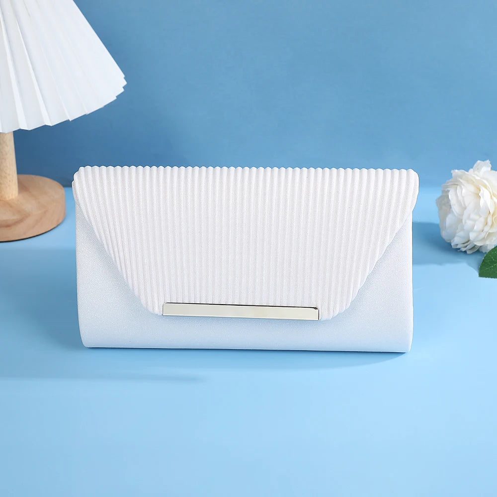 Elegant Chain Dinner Clutch - Women's Bridal & Bridesmaid Evening Bag Handbags The