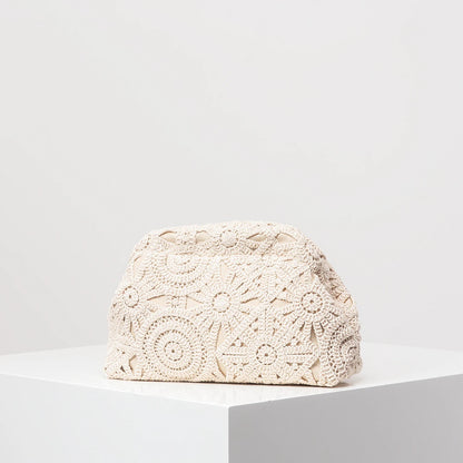 Bohemian Woven Straw Clutch Bag - Women's Holiday & Beach Purse Handbags The