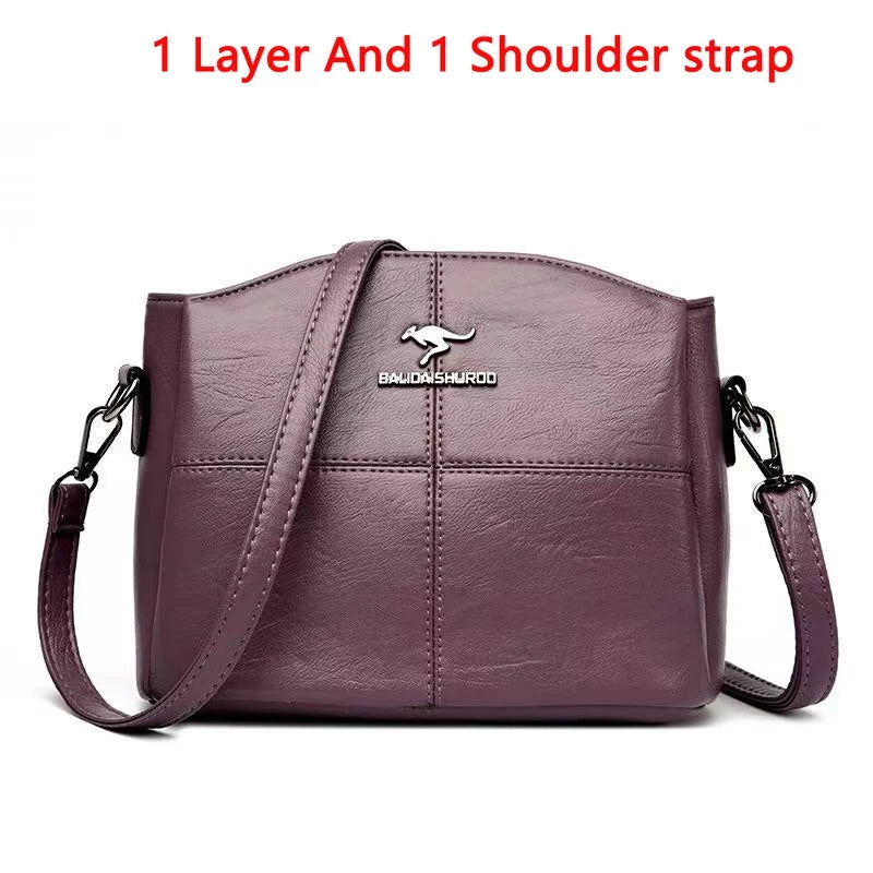 Vintage PU Leather Tote - Women's Large-Capacity Shoulder Bag for Daily Wear Handbags The