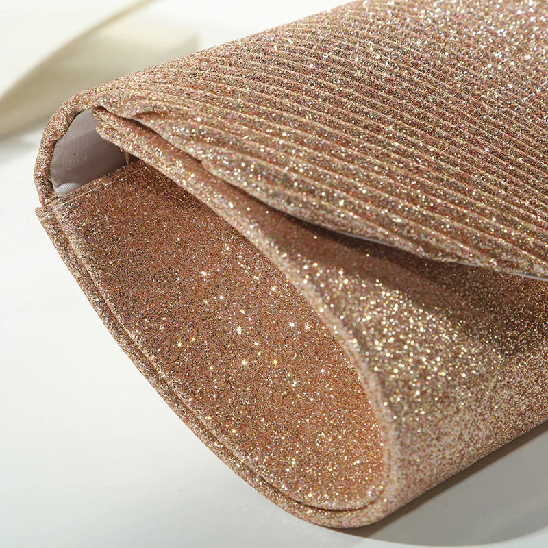 Elegant Chain Dinner Clutch - Women's Bridal & Bridesmaid Evening Bag Handbags The