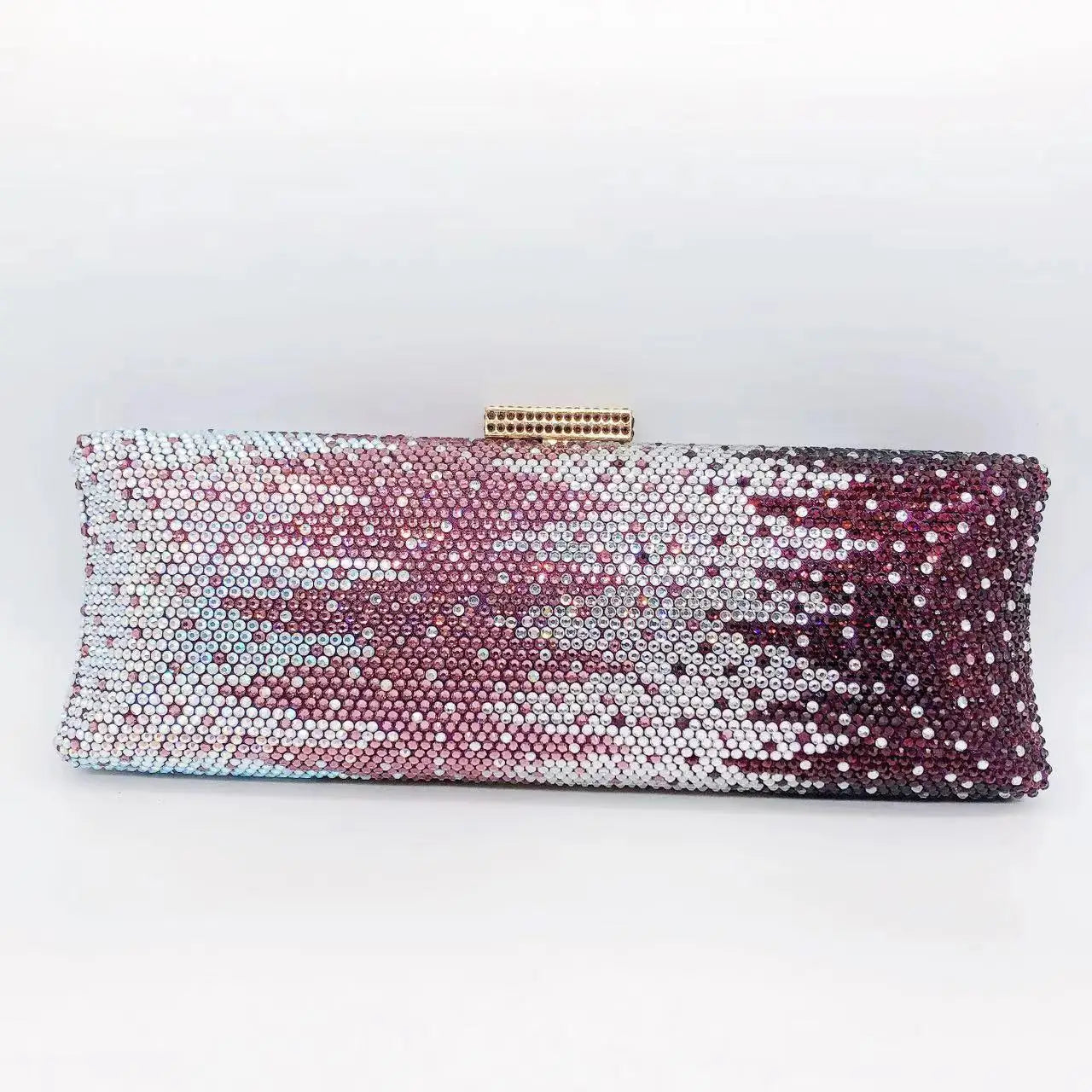 Rhinestone Banquet Clutch Bag - Women's Crystal Evening Purse Handbags The