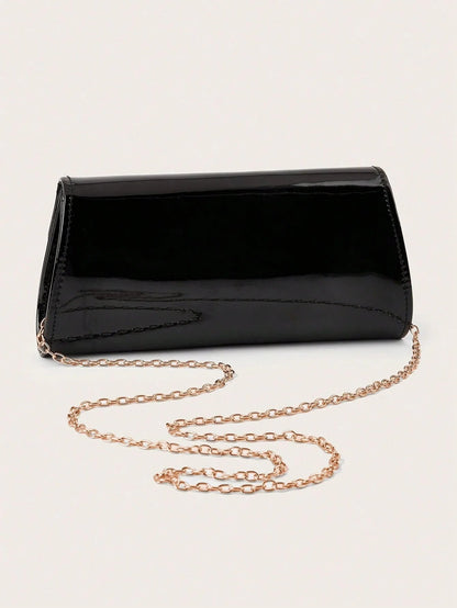 Textured Crossbody Clutch Bag - Women's Solid Color Office-to-Evening Purse Handbags The