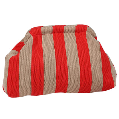 Woven Crochet Dumpling Clutch - Women's Beach & Casual Summer Purse Handbags The
