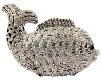 Rhinestone Banquet Clutch Bag - Women's Crystal Evening Purse Handbags The