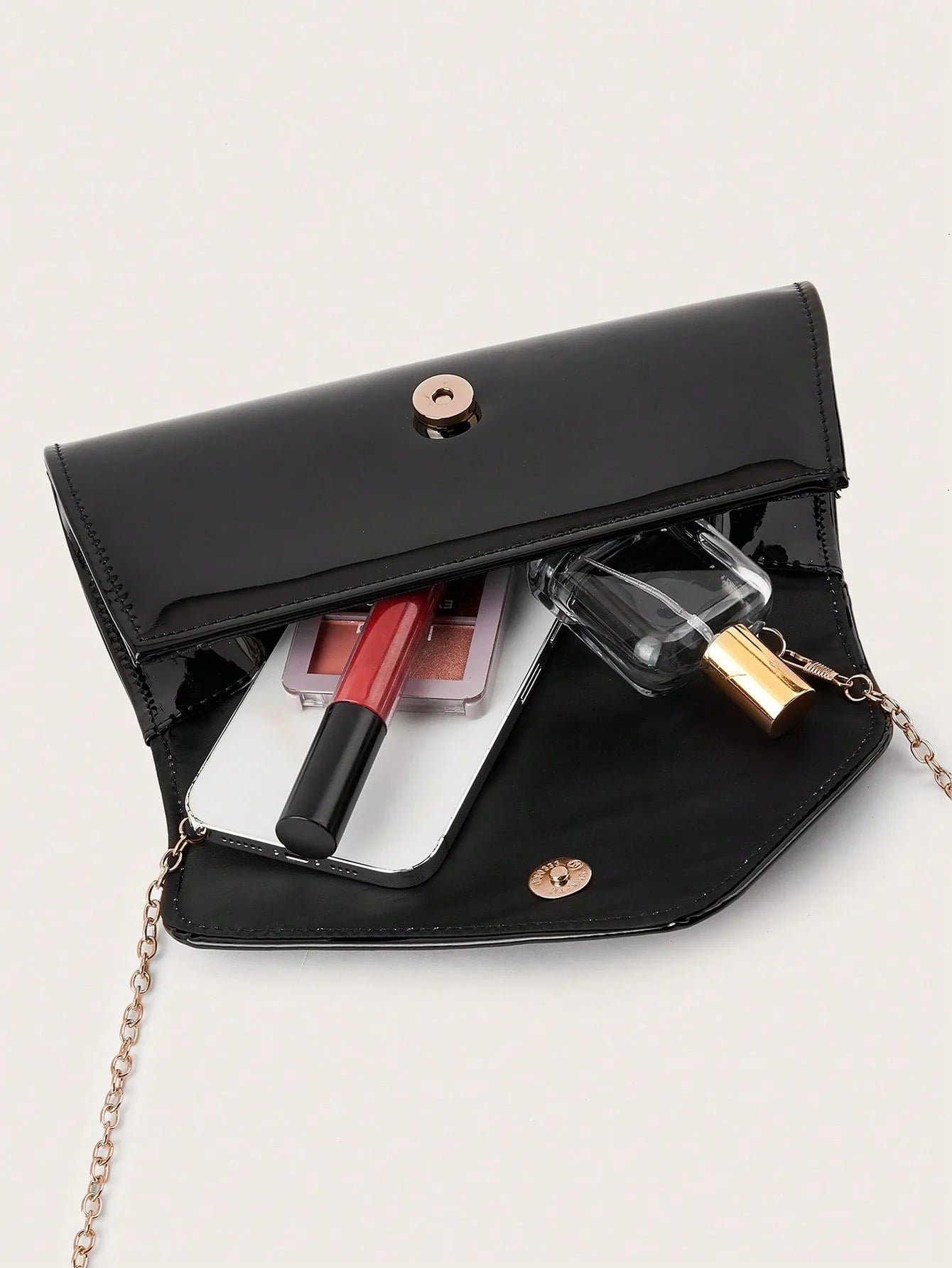 Textured Crossbody Clutch Bag - Women's Solid Color Office-to-Evening Purse Handbags The