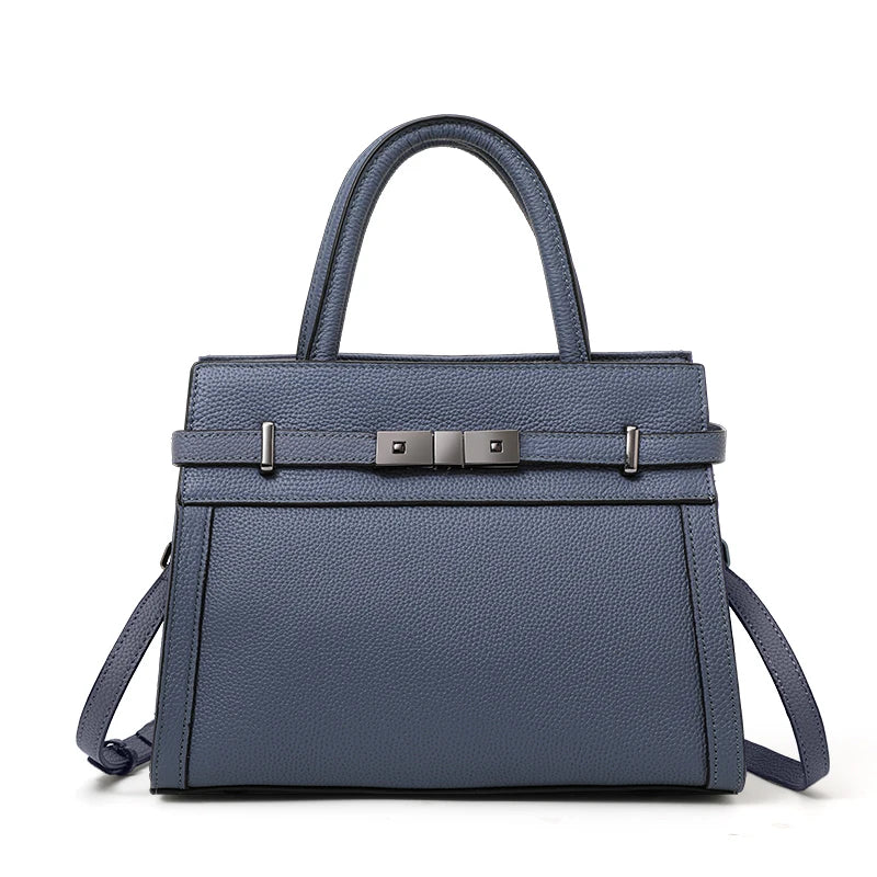First Layer Cowhide Tote - Women's Genuine Leather Work Bag for Everyday Elegance Handbags The