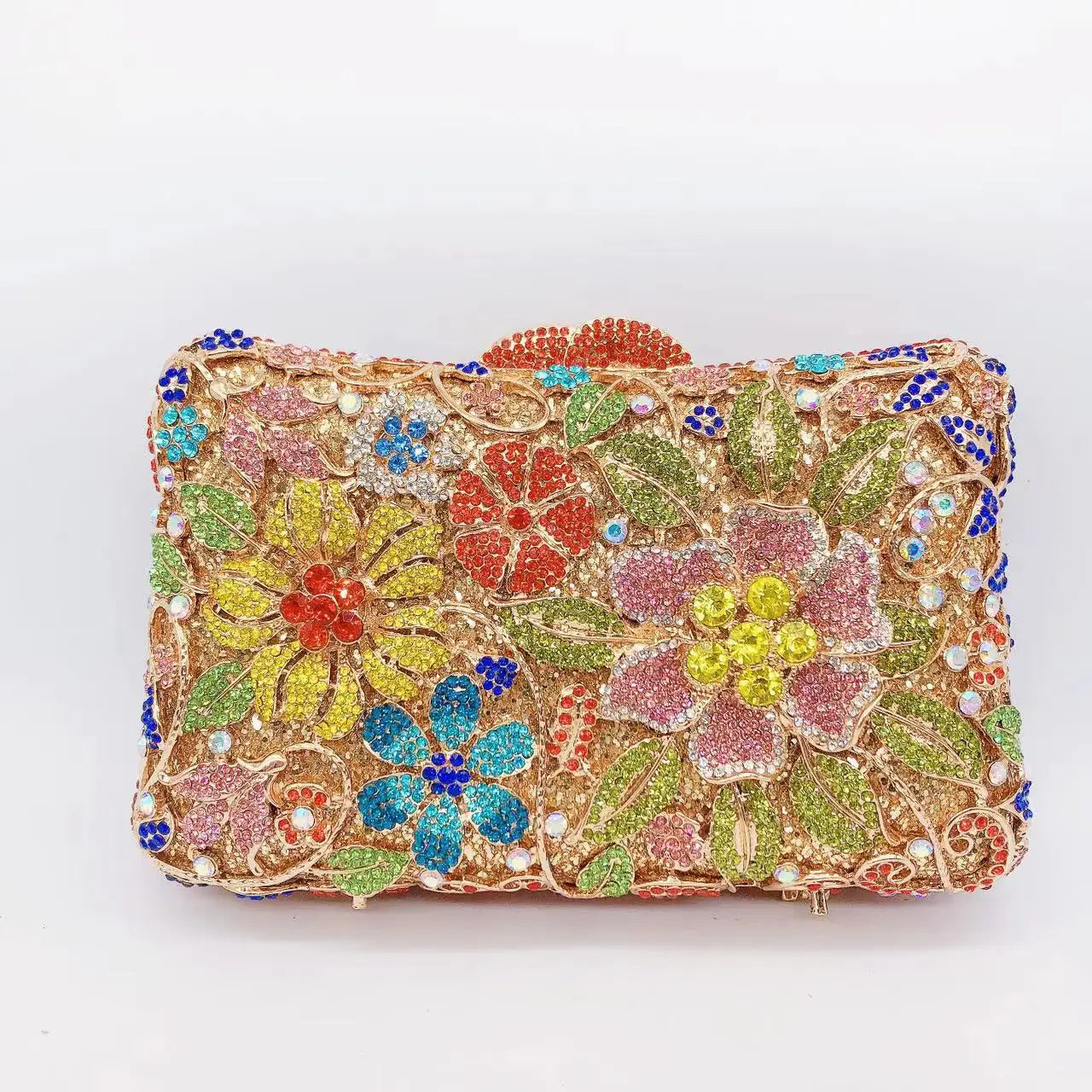 Rhinestone Banquet Clutch Bag - Women's Crystal Evening Purse Handbags The