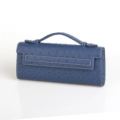 Ostrich Texture Crossbody Bag - Women's Luxe Pouch Purse for Daily Styling Handbags The